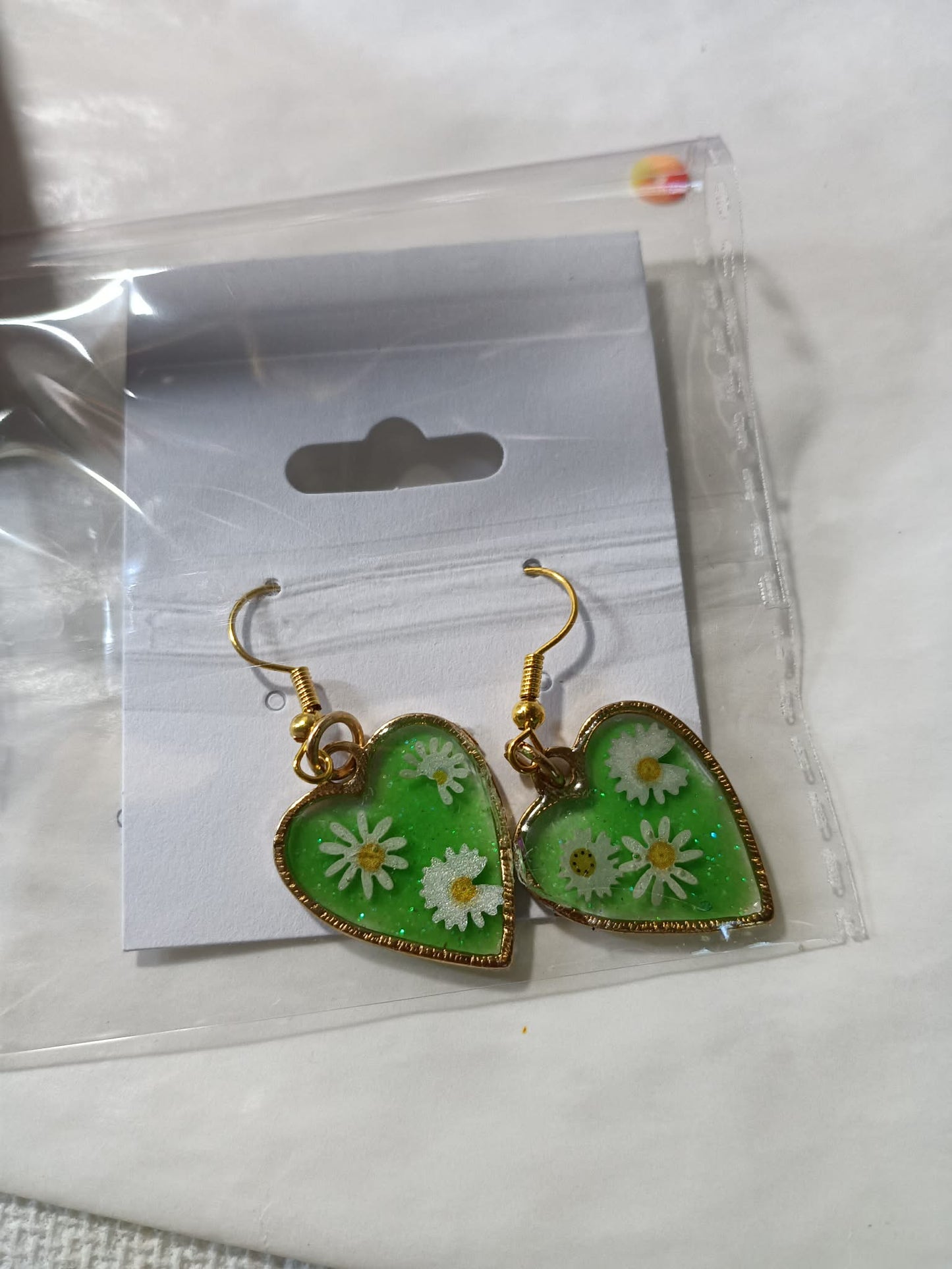 Green earrings