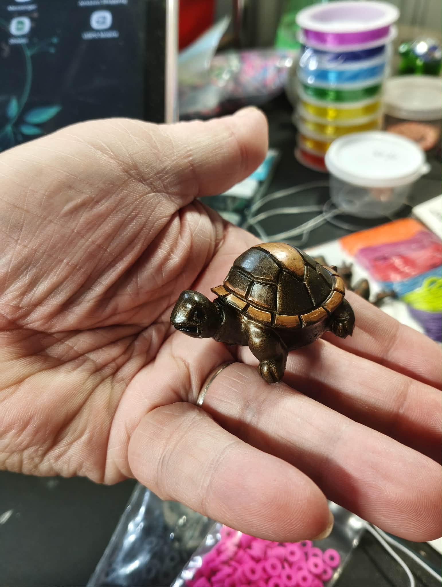 Rustic turtle an frog set of 2
