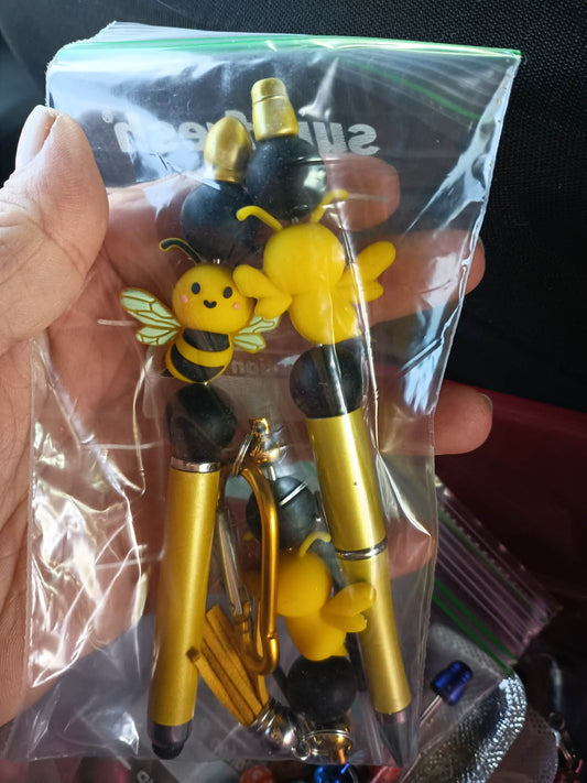 Bee pen keychain an stylus/pen