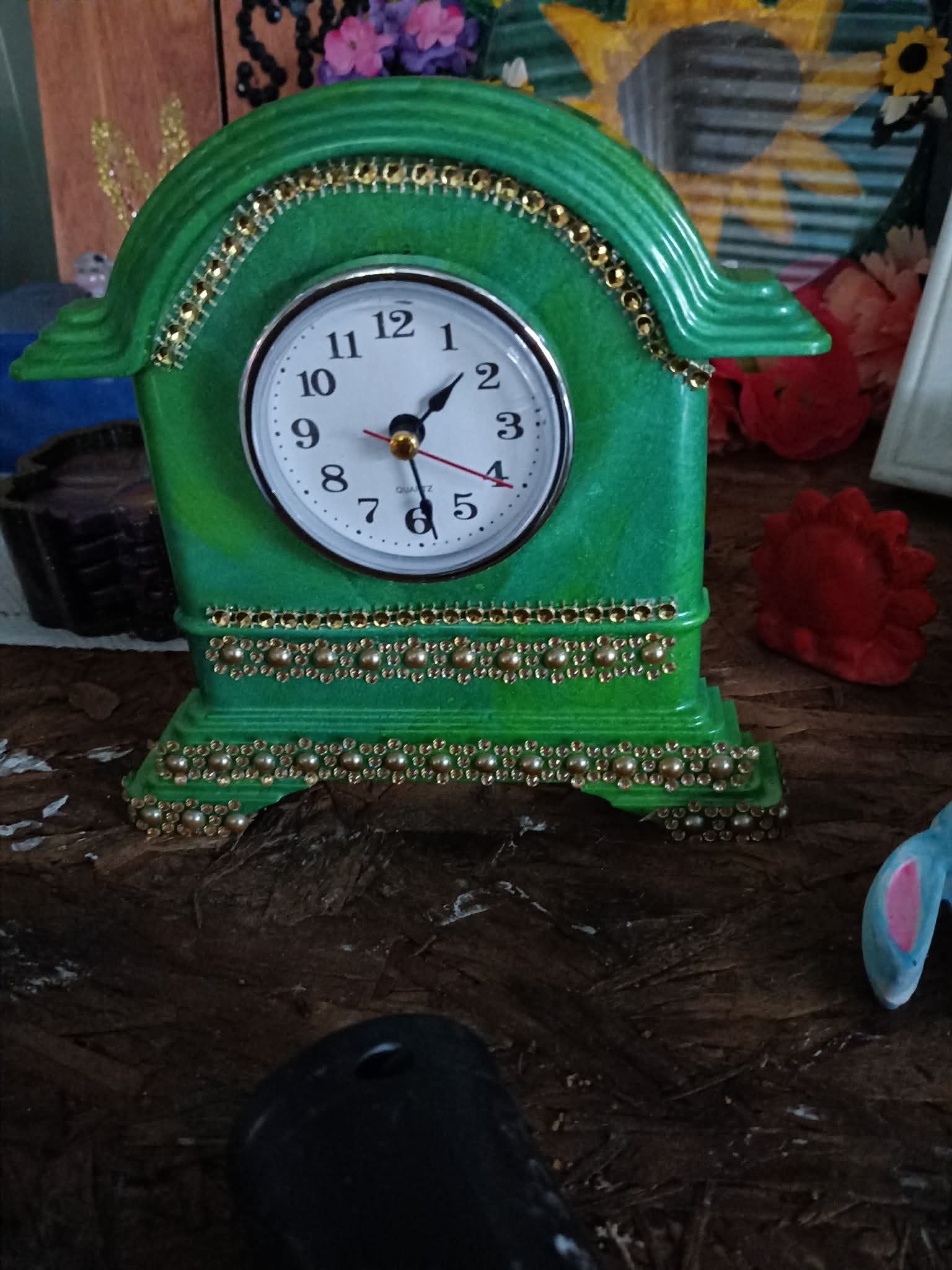 Green clock
