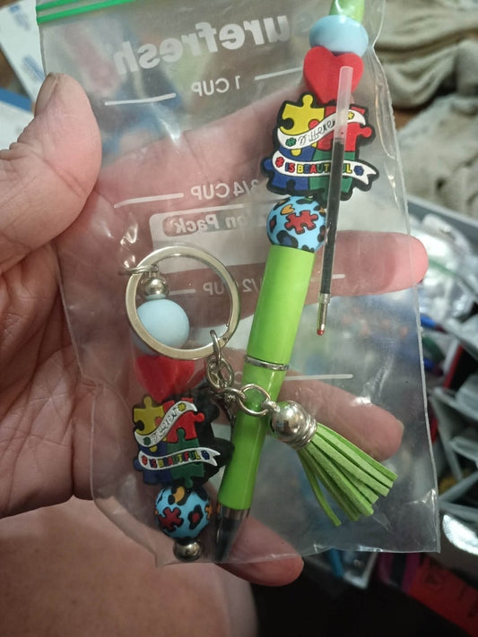 Autism awareness pen set
