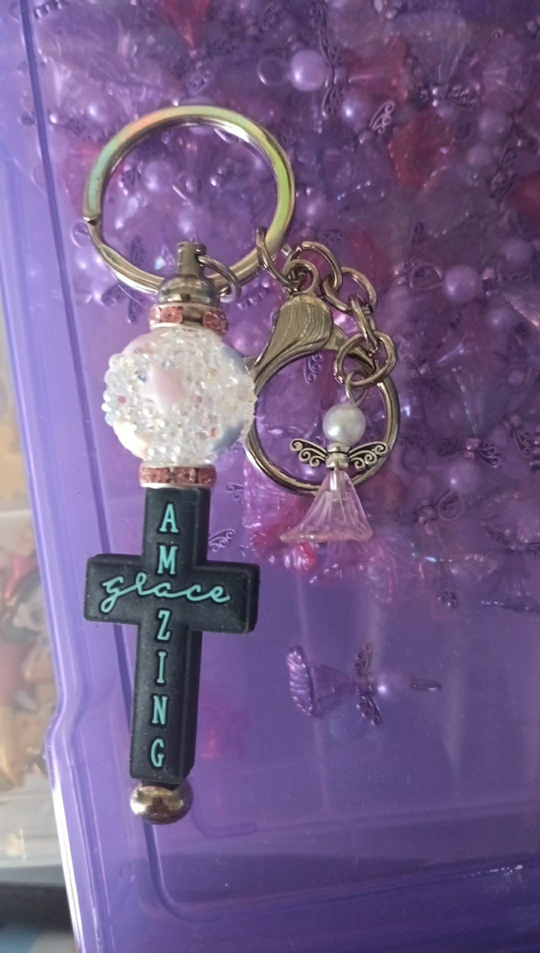 Amazing grace keychain