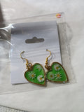 Green earrings